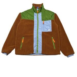 Without Walls UO Sherpa Colorblock Fleece Jacket Mens Medium Gorpcore Streetwear